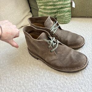 Clarks Men's Taupe Suede Chukka Boots